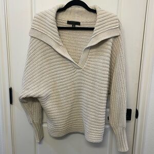 Beige knit sweater